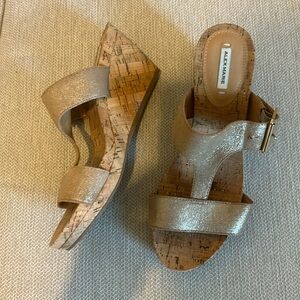 Beautiful Alex Marie wedge cork sandals, like new. Size 8.5